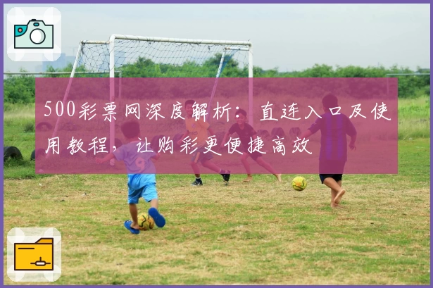 500彩票网深度解析：直连入口及使用教程，让购彩更便捷高效